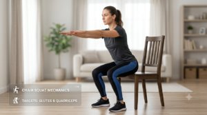 5 Chair Squat Exercises to Strengthen Your Legs at Home